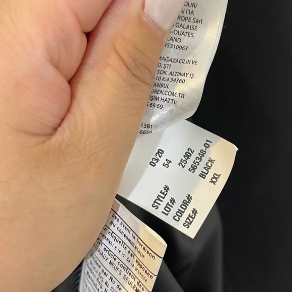 Lauren Ralph Lauren Womens Wool Blend Mock Neck Black Winter Coat Size XXL - Picture 14 of 14